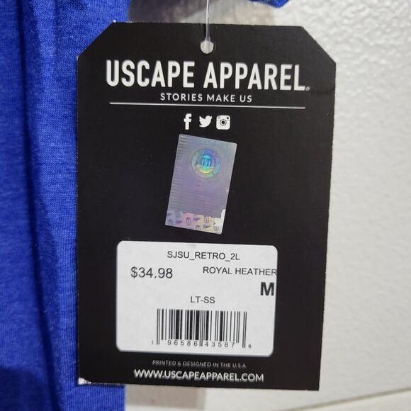 NEW SJSU SAN JOSE STATE UNIVERSITY SKYLINE USCAPE APPAREL T-SHIRT - M - Picture 5 of 5